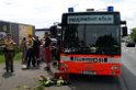 VU Auffahrunfall Reisebus auf LKW A 1 Rich Saarbruecken P61